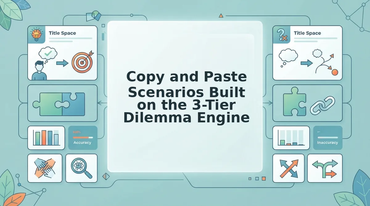 Copy and Paste Scenarios Built on the 3-Tier Dilemma Engine