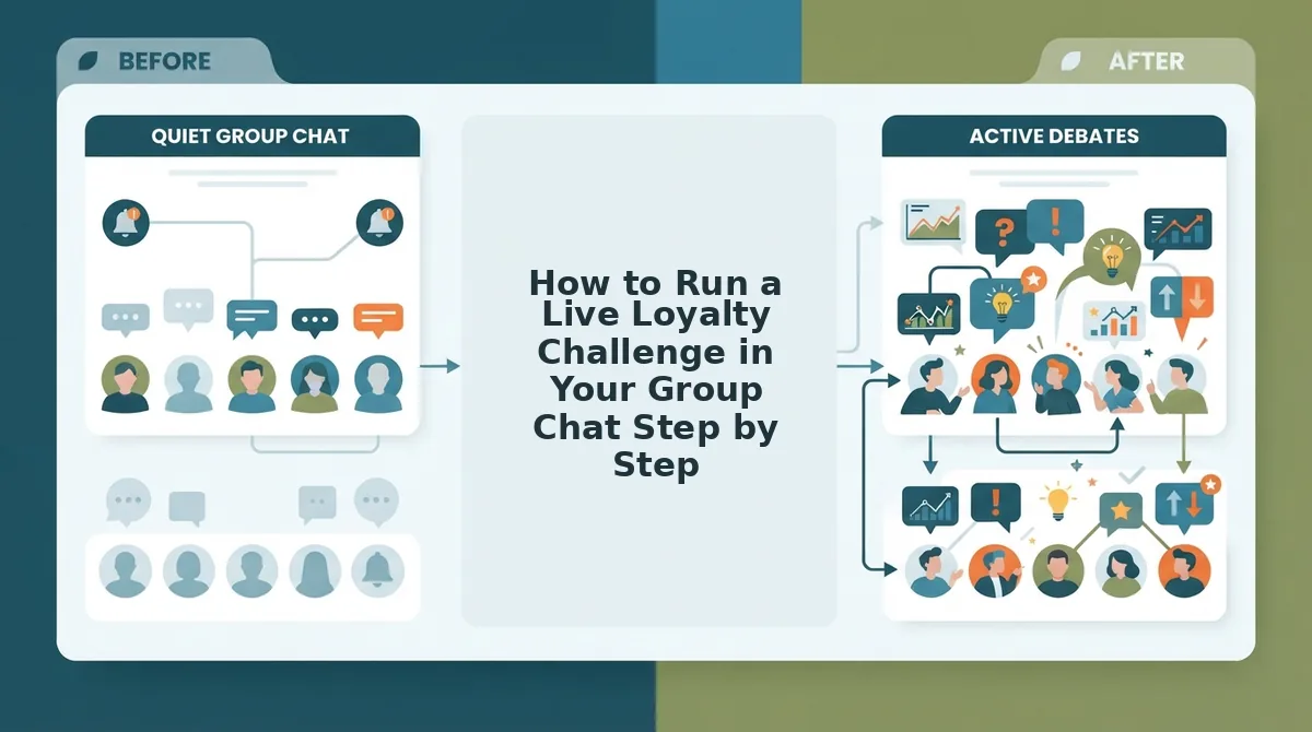 How to Run a Live Loyalty Challenge in Your Group Chat Step by Step