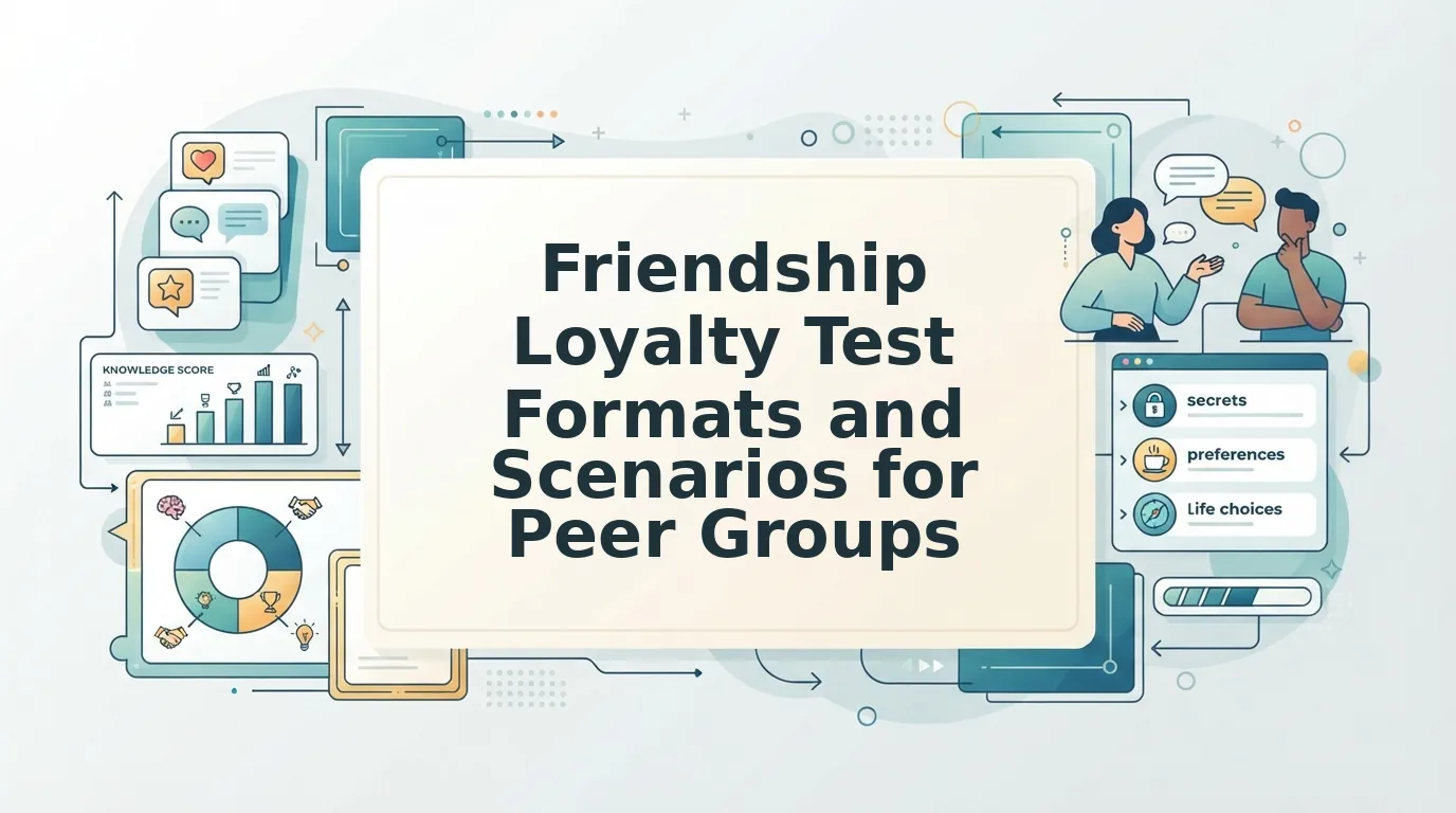Friendship Loyalty Test Format Options for Close Peer Circles