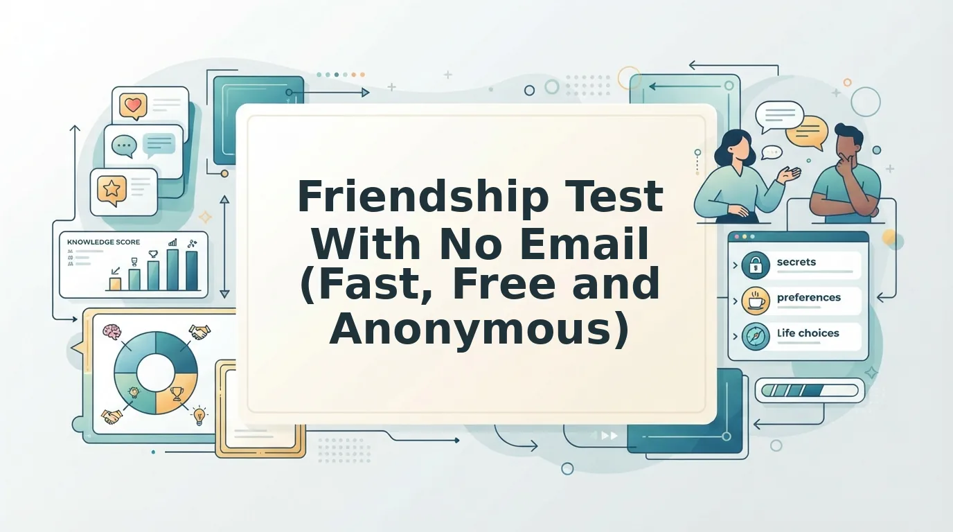 How to Take a Friendship Test With No Email Required