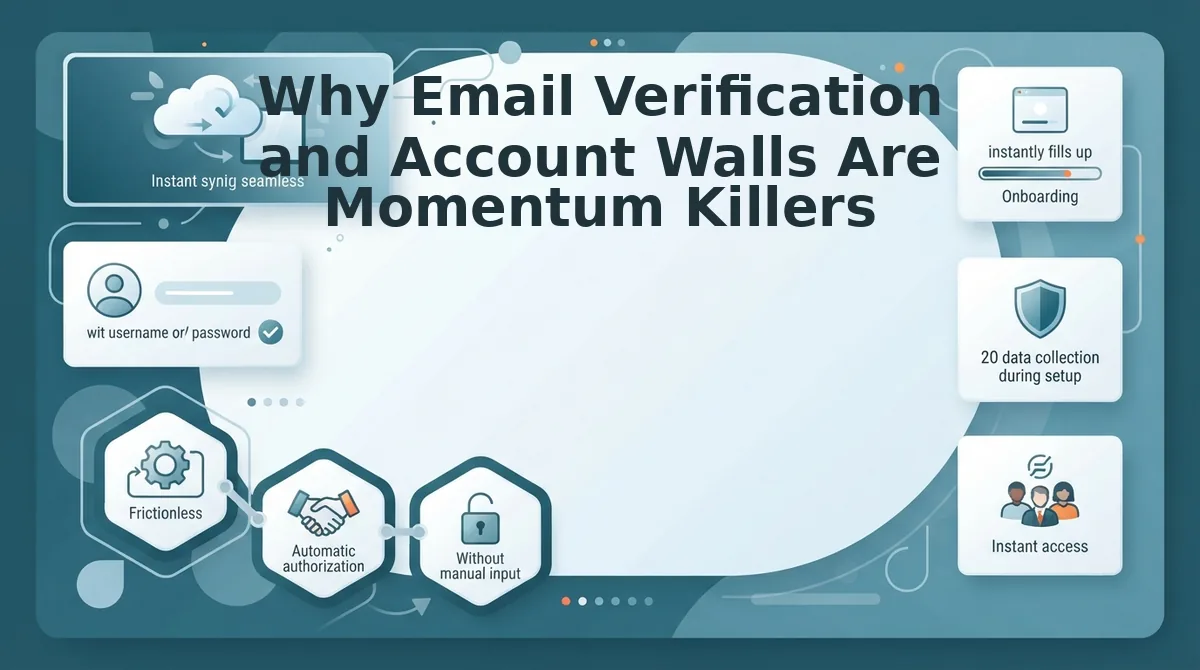 Why Email Verification and Account Walls Are Momentum Killers