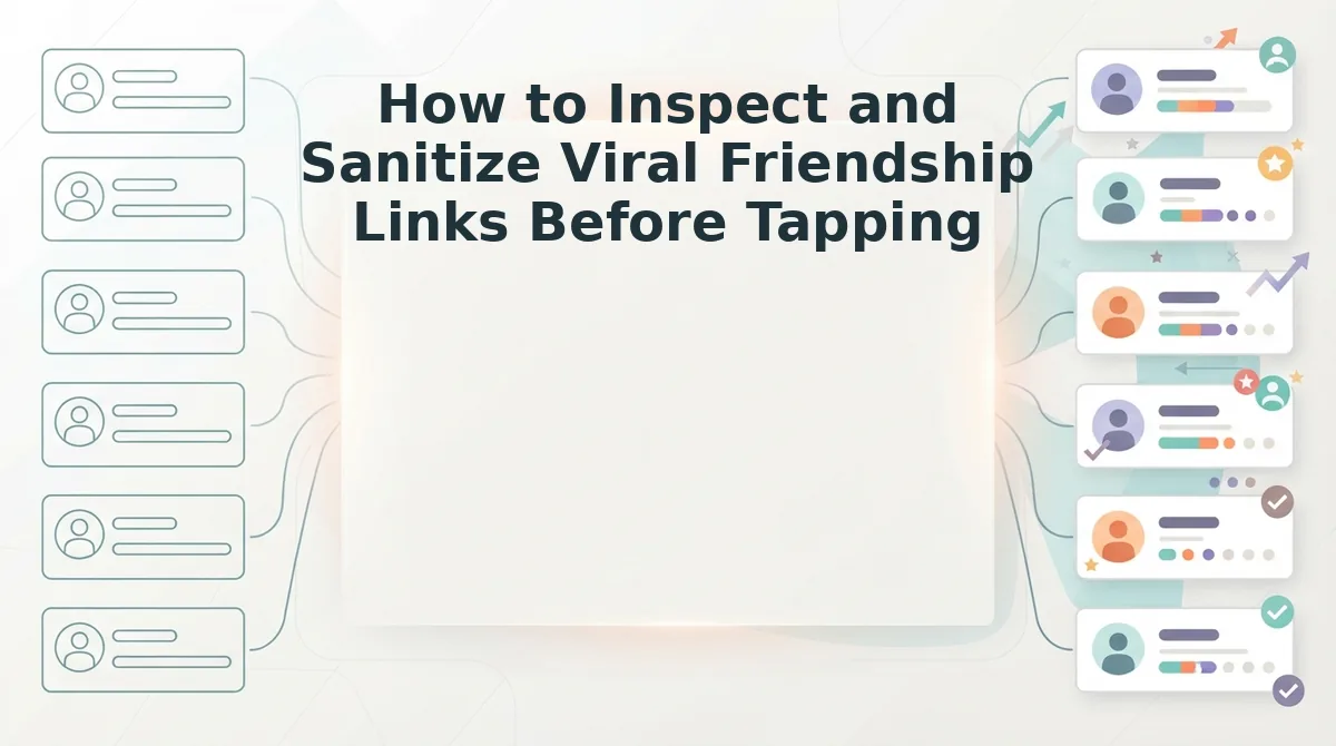 How to Inspect and Sanitize Viral Friendship Links Before Tapping