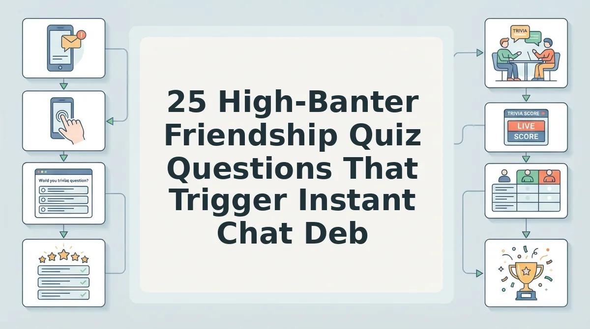 25 High-Banter Friendship Quiz Questions That Trigger Instant Chat Debates