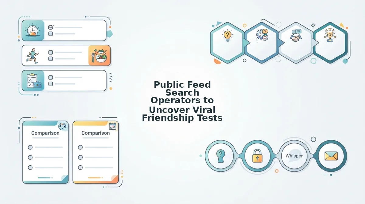 Public Feed Search Operators to Uncover Viral Friendship Tests