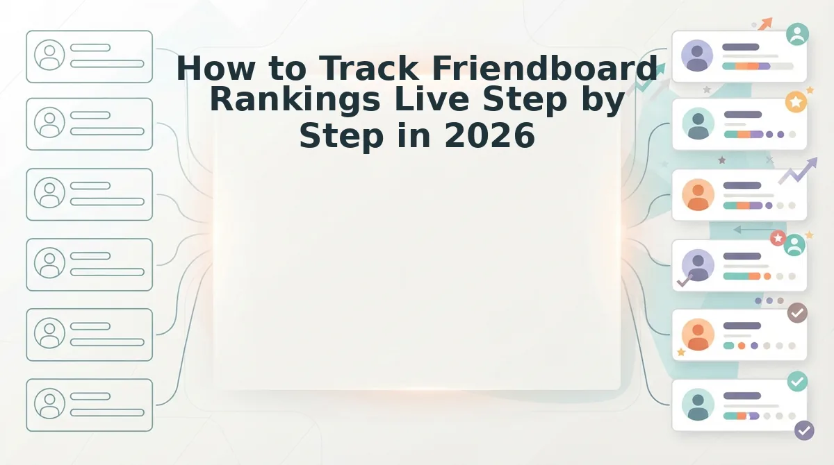 How to Track Friendboard Rankings Live Step by Step in 2026