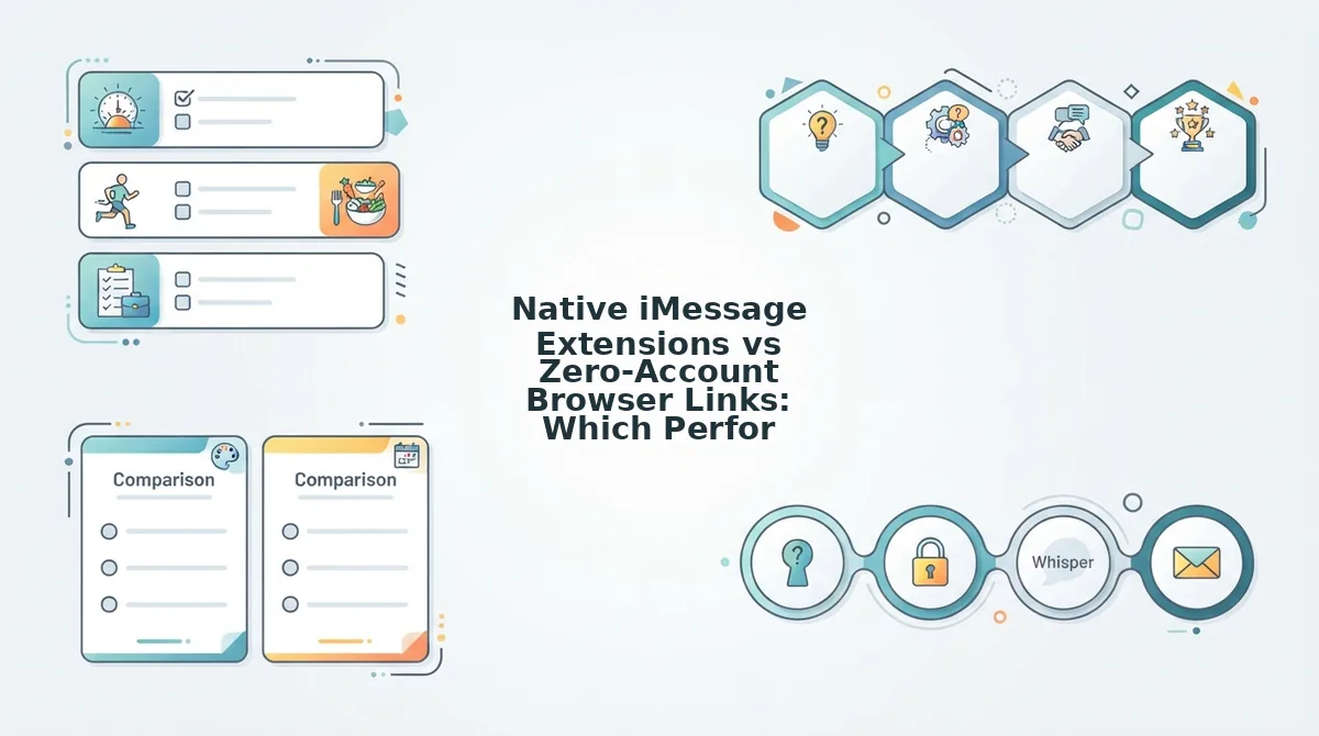 Native iMessage Extensions vs Zero-Account Browser Links: Which Performs Better in Group Chats?