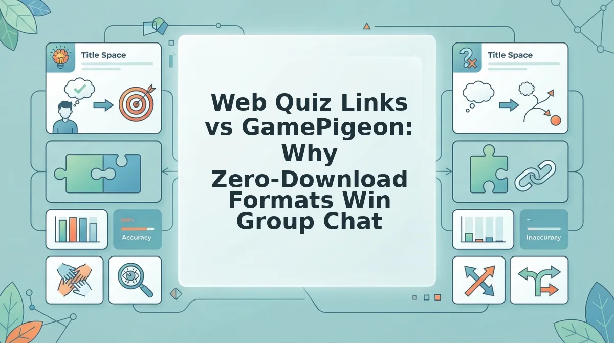 Web Quiz Links vs GamePigeon: Why Zero-Download Formats Win Group Chats