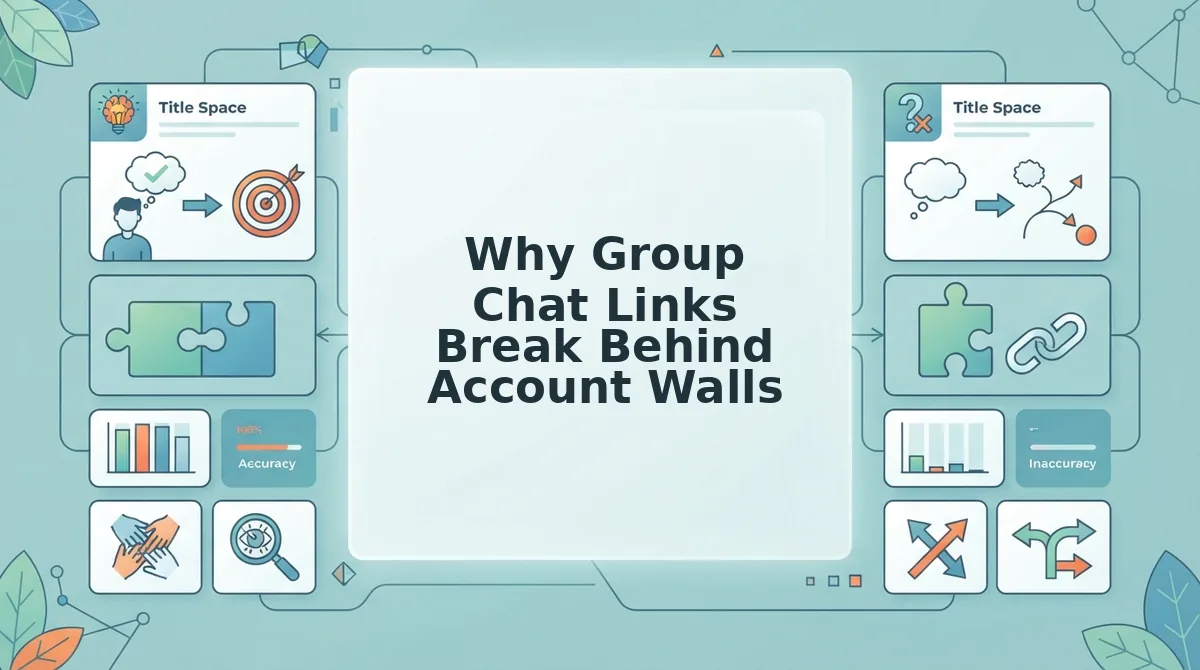 Why Group Chat Links Break Behind Account Walls