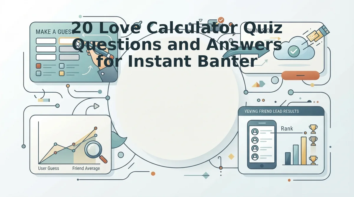20 Love Calculator Quiz Questions and Answers for Instant Banter