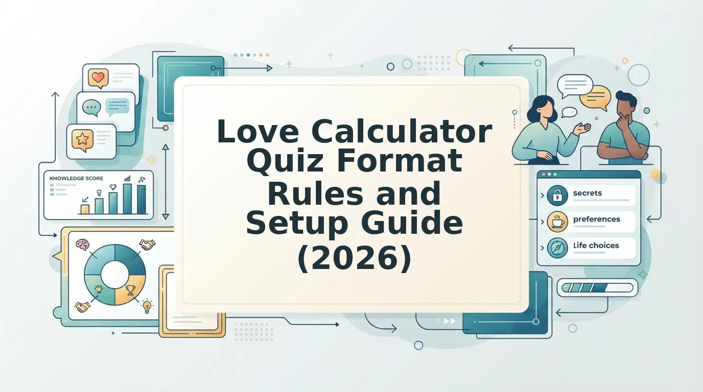 Love calculator quiz format rules for lighthearted friend banter