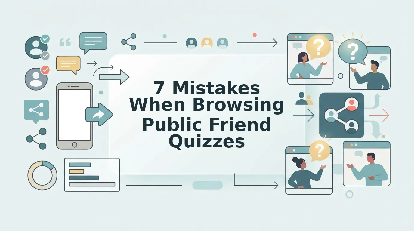Common Mistakes When Browsing Public Friend Quizzes