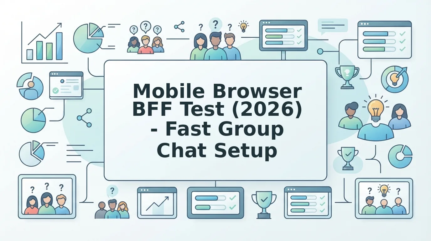 Mobile Browser BFF Test Setup for Fast Group Chat Sharing