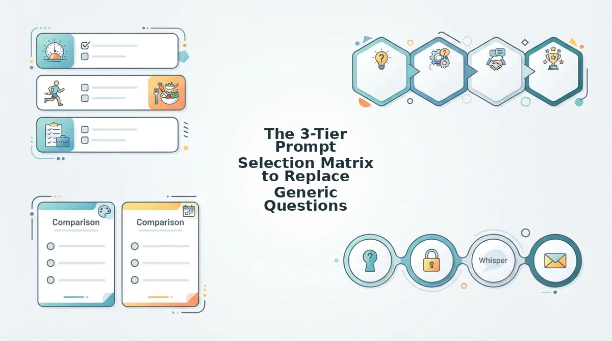 The 3-Tier Prompt Selection Matrix to Replace Generic Questions