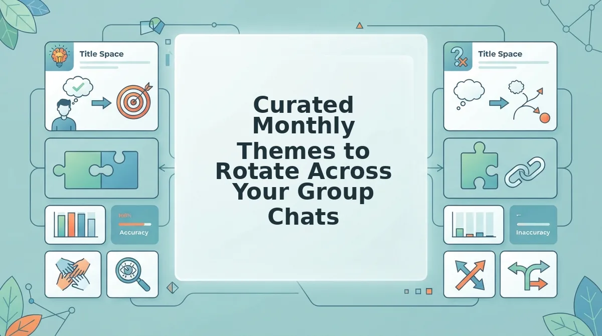 Curated Monthly Themes to Rotate Across Your Group Chats