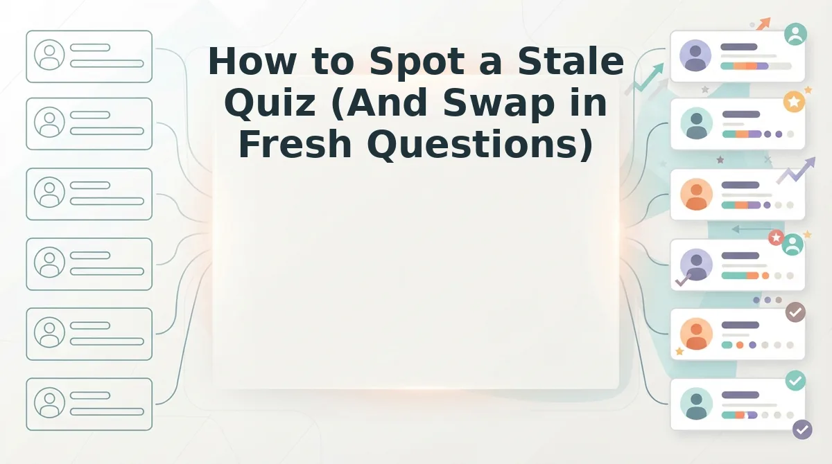 How to Spot a Stale Quiz (And Swap in Fresh Questions)
