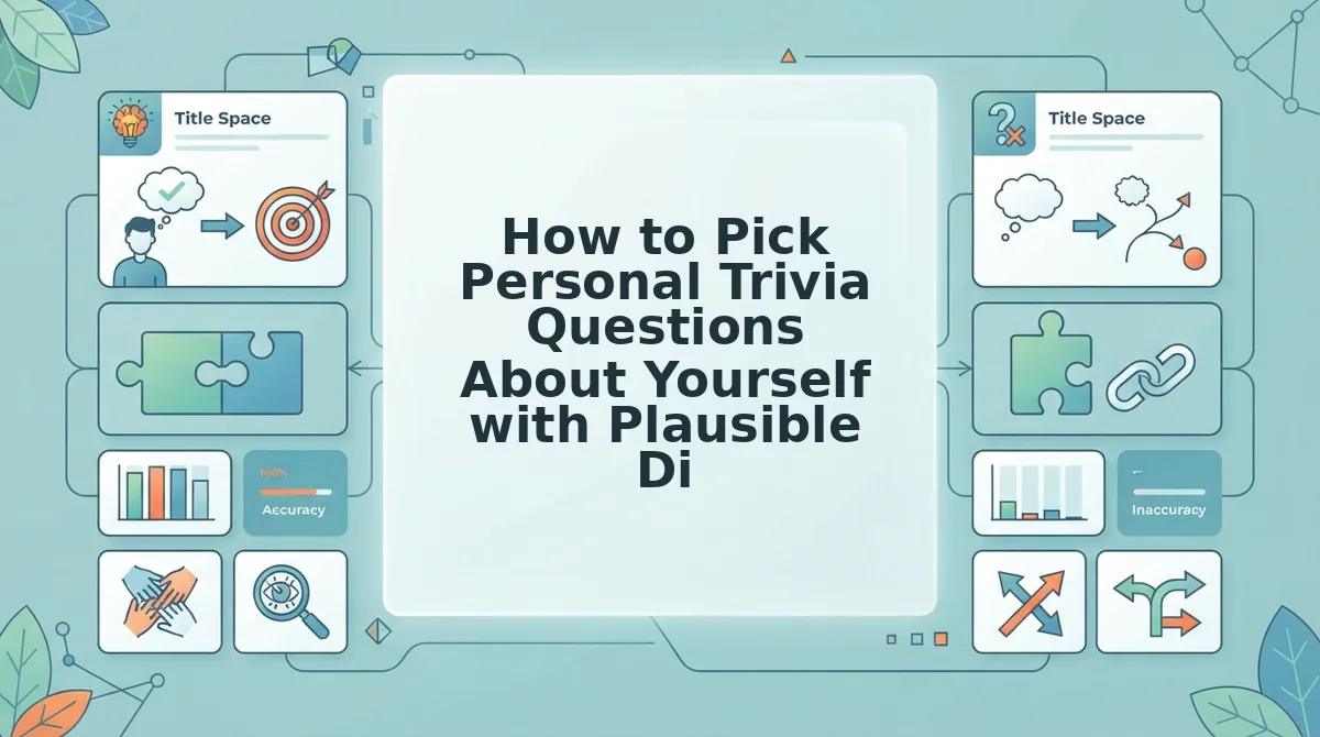 How to Pick Personal Trivia Questions About Yourself with Plausible Distractors