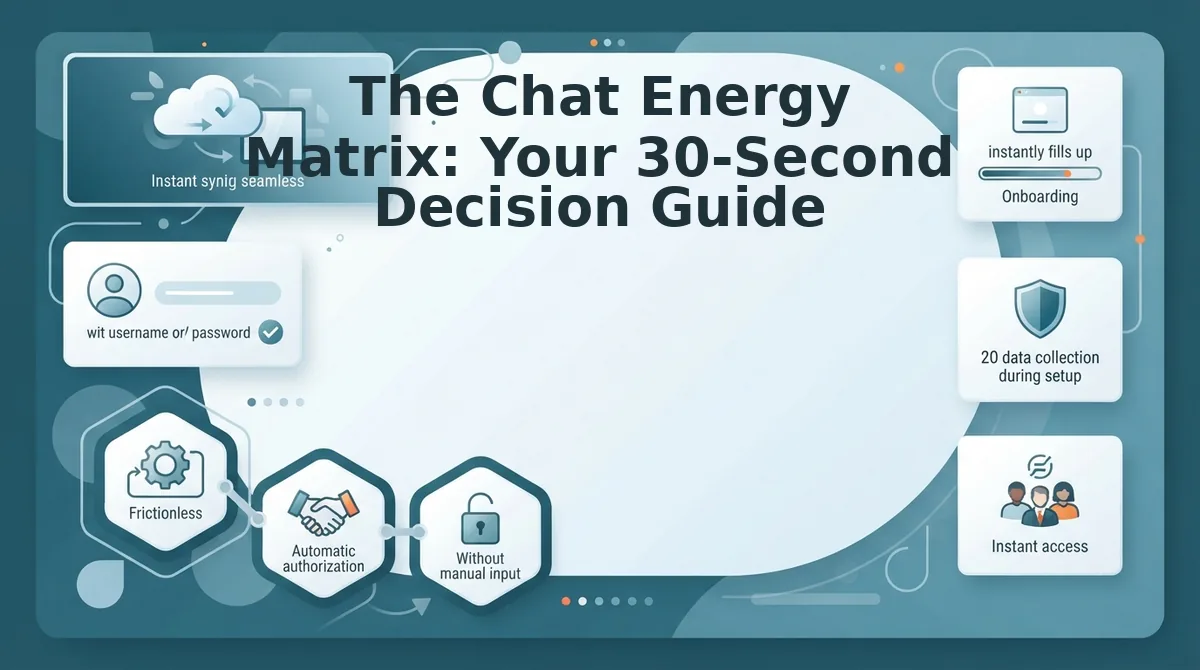 The Chat Energy Matrix: Your 30-Second Decision Guide