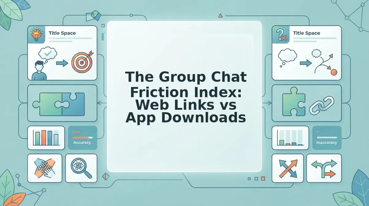 The Group Chat Friction Index: Web Links vs App Downloads