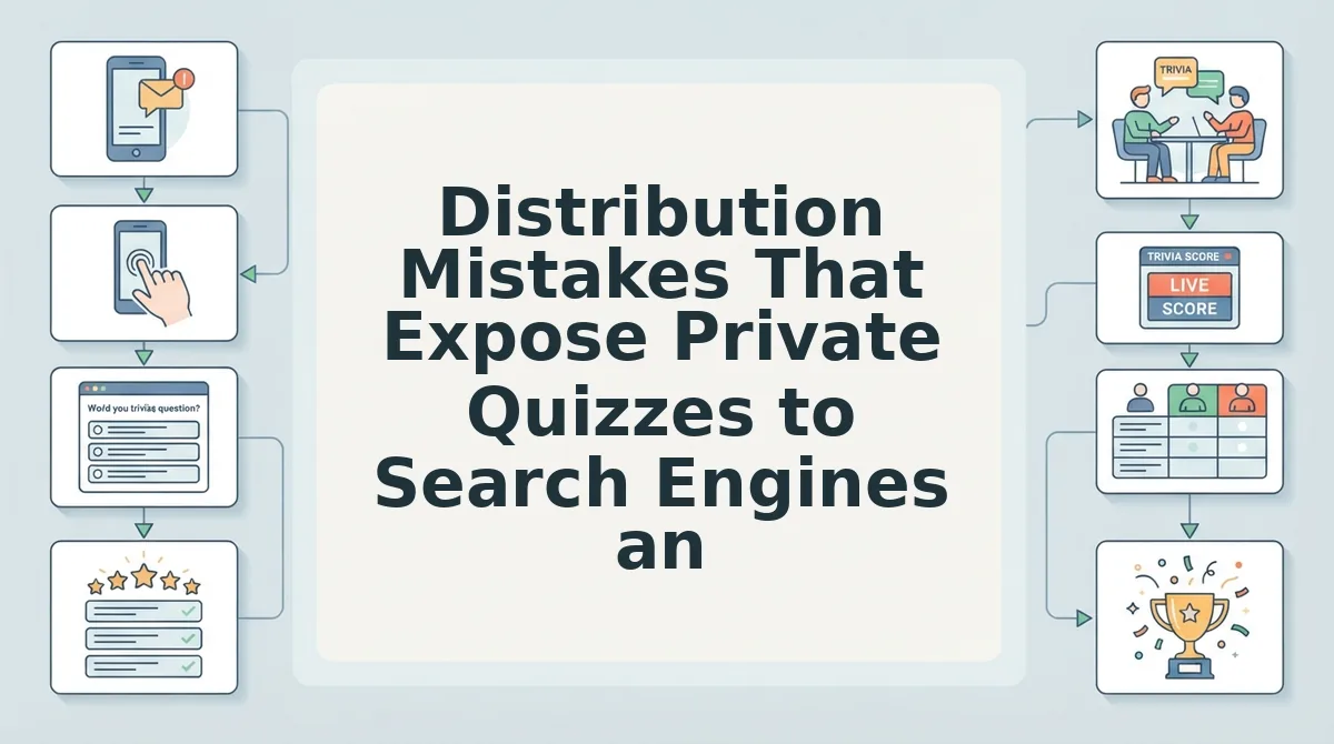 Distribution Mistakes That Expose Private Quizzes to Search Engines and Bots