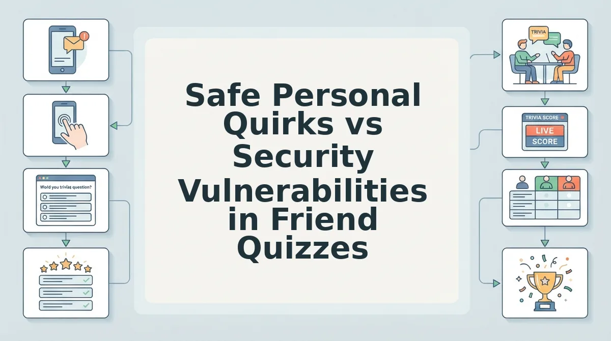 Safe Personal Quirks vs Security Vulnerabilities in Friend Quizzes