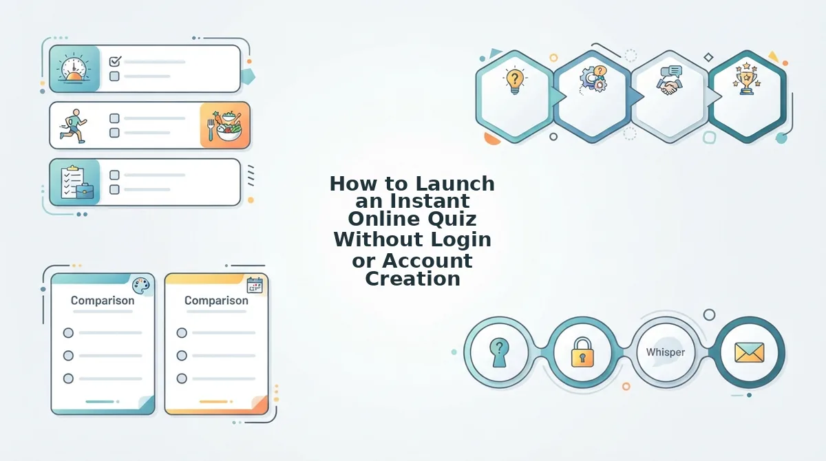 How to Launch an Instant Online Quiz Without Login or Account Creation