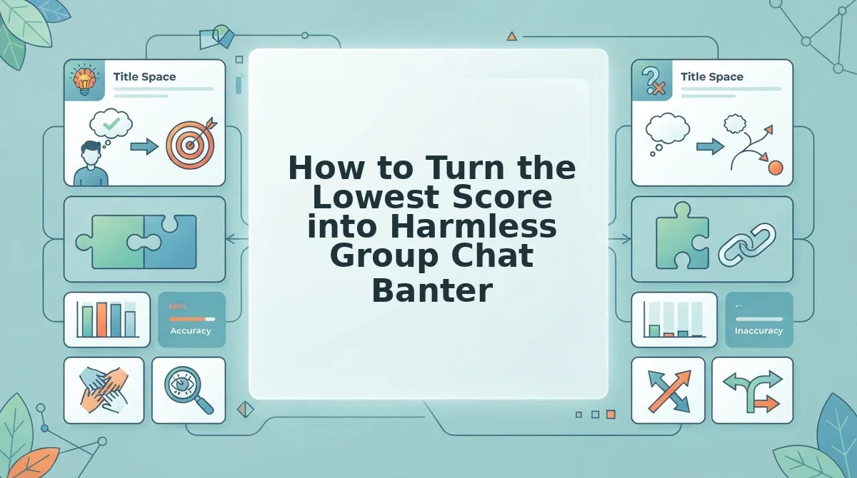 How to Turn the Lowest Score into Harmless Group Chat Banter