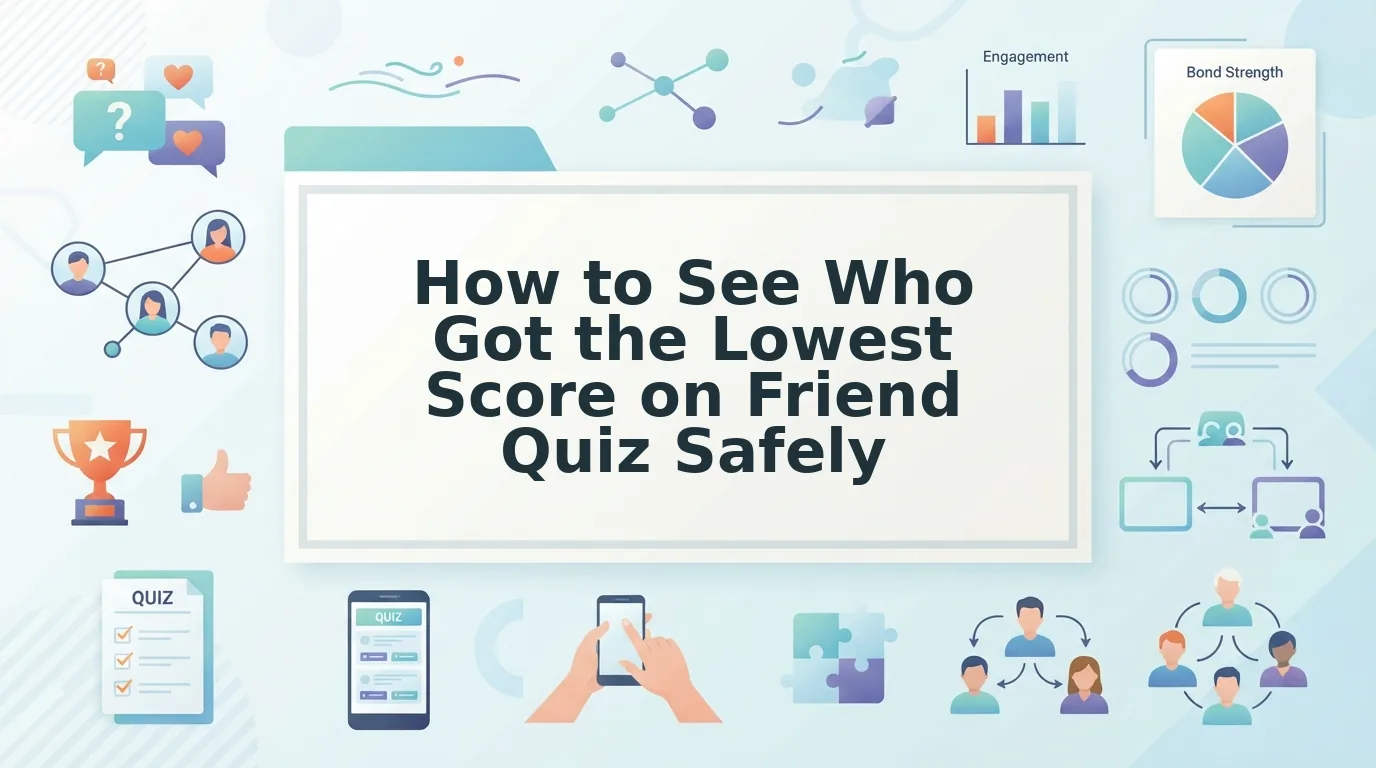 How to See Who Got the Lowest Score on Friend Quiz Safely