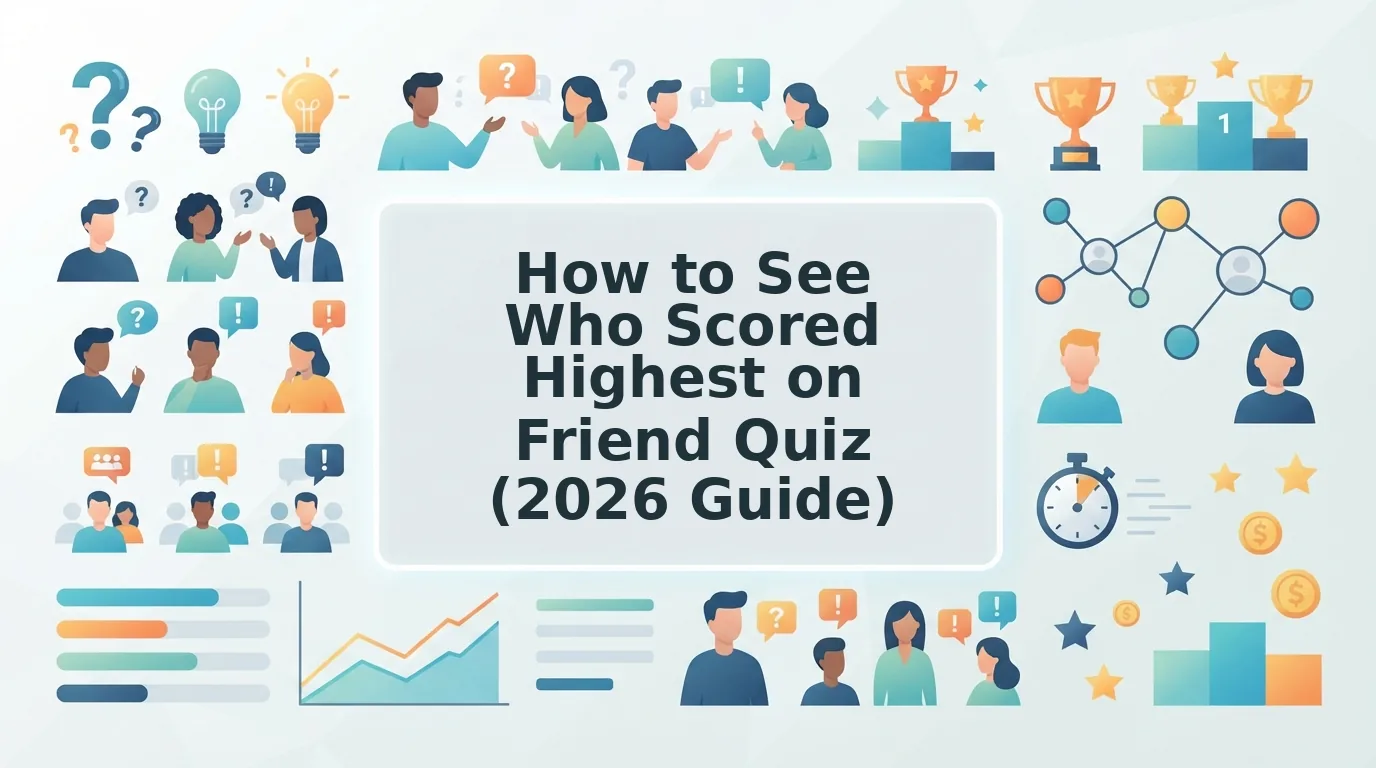 How to see who scored highest on friend quiz leaderboards