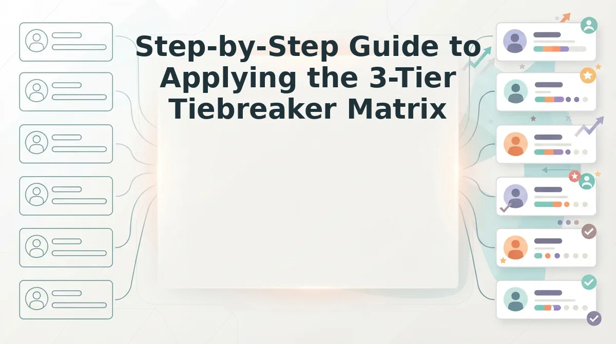 Step-by-Step Guide to Applying the 3-Tier Tiebreaker Matrix