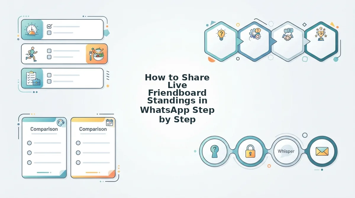 How to Share Live Friendboard Standings in WhatsApp Step by Step