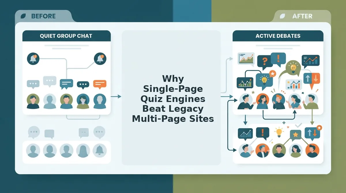 Why Single-Page Quiz Engines Beat Legacy Multi-Page Sites