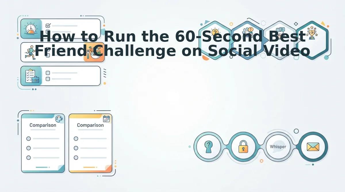 How to Run the 60-Second Best Friend Challenge on Social Video