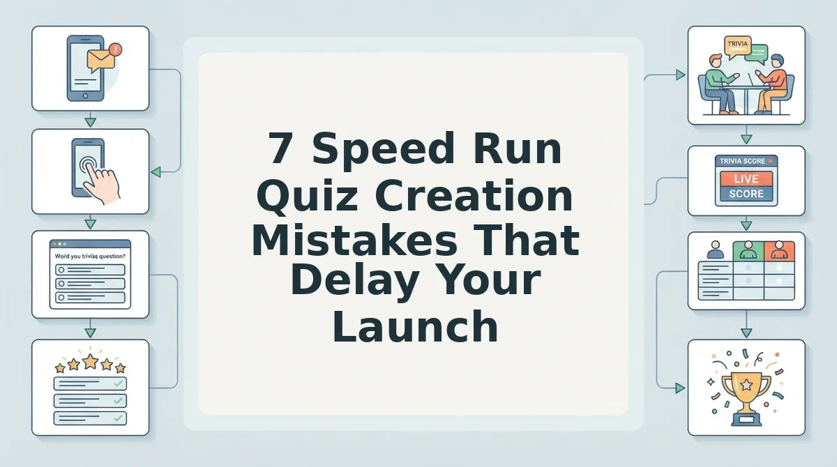 7 Speed Run Quiz Creation Mistakes That Delay Your Launch