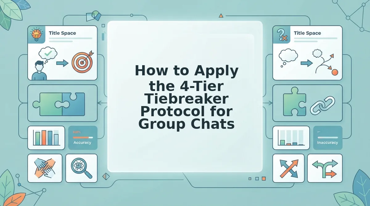 How to Apply the 4-Tier Tiebreaker Protocol for Group Chats