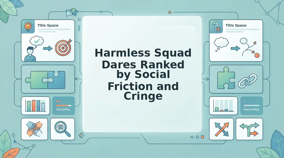 Harmless Squad Dares Ranked by Social Friction and Cringe