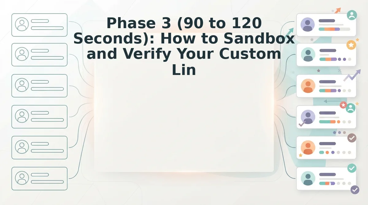 Phase 3 (90 to 120 Seconds): How to Sandbox and Verify Your Custom Link