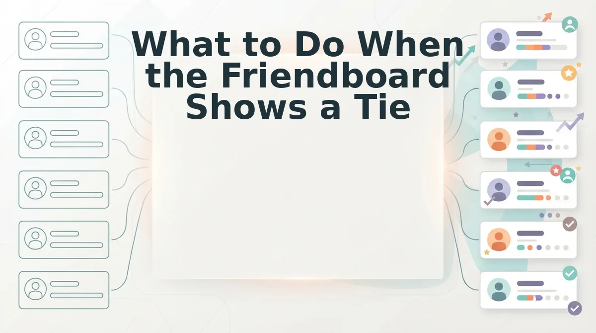 What to Do When the Friendboard Shows a Tie