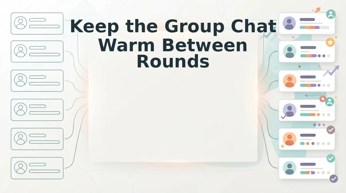 Keep the Group Chat Warm Between Rounds