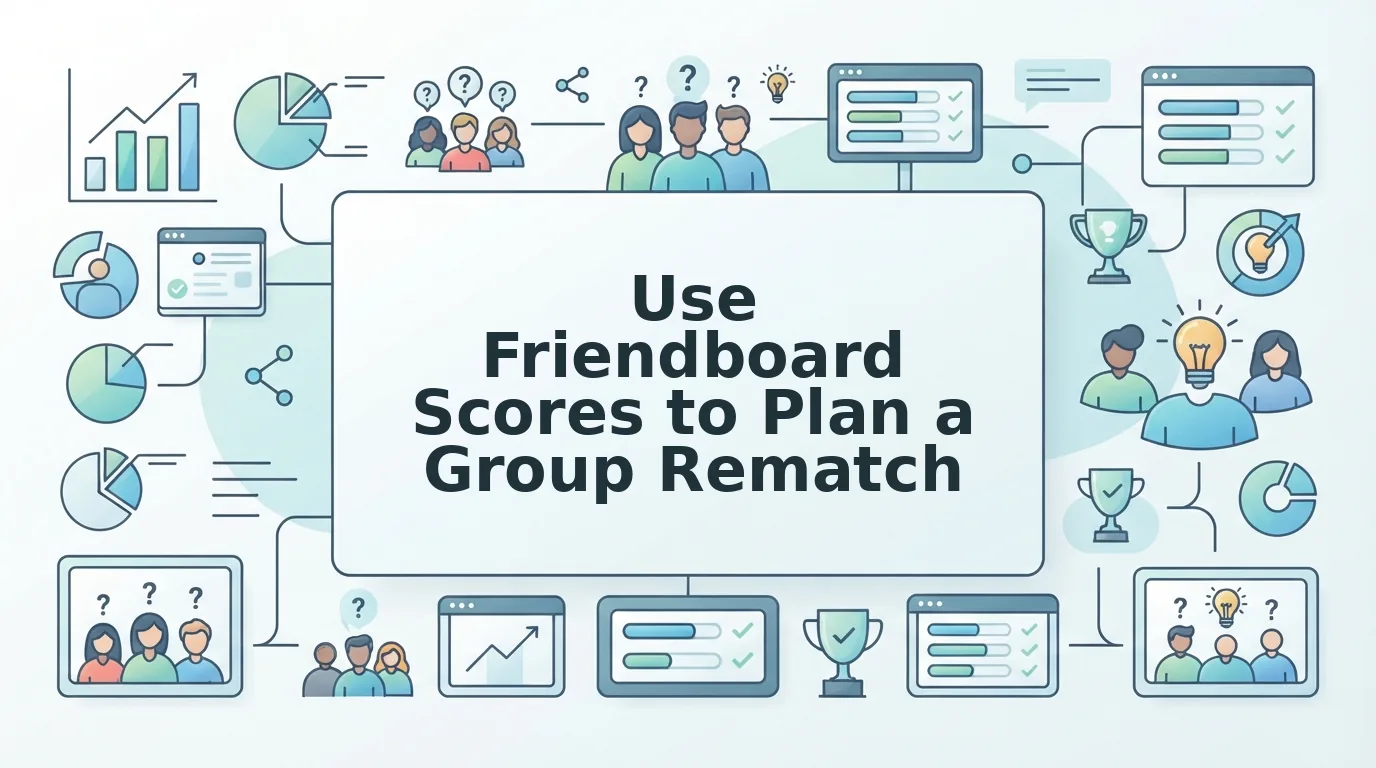 How to use friendboard scores to plan a group rematch