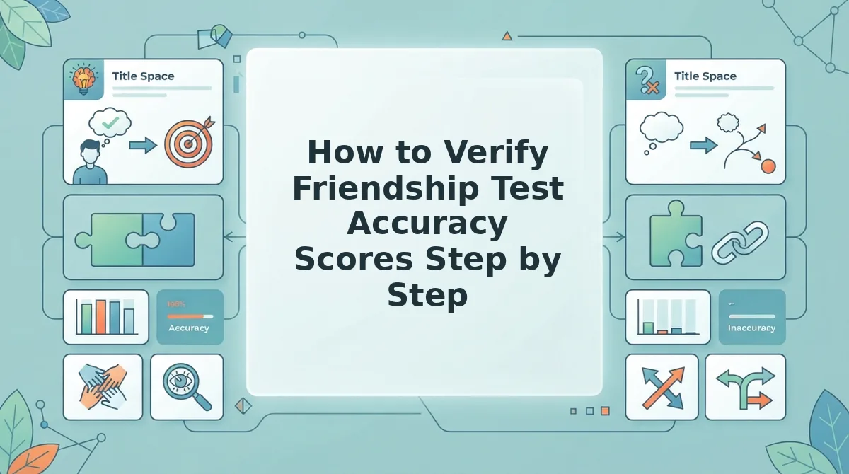 How to Verify Friendship Test Accuracy Scores Step by Step