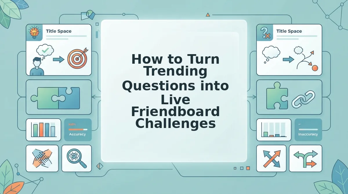 How to Turn Trending Questions into Live Friendboard Challenges