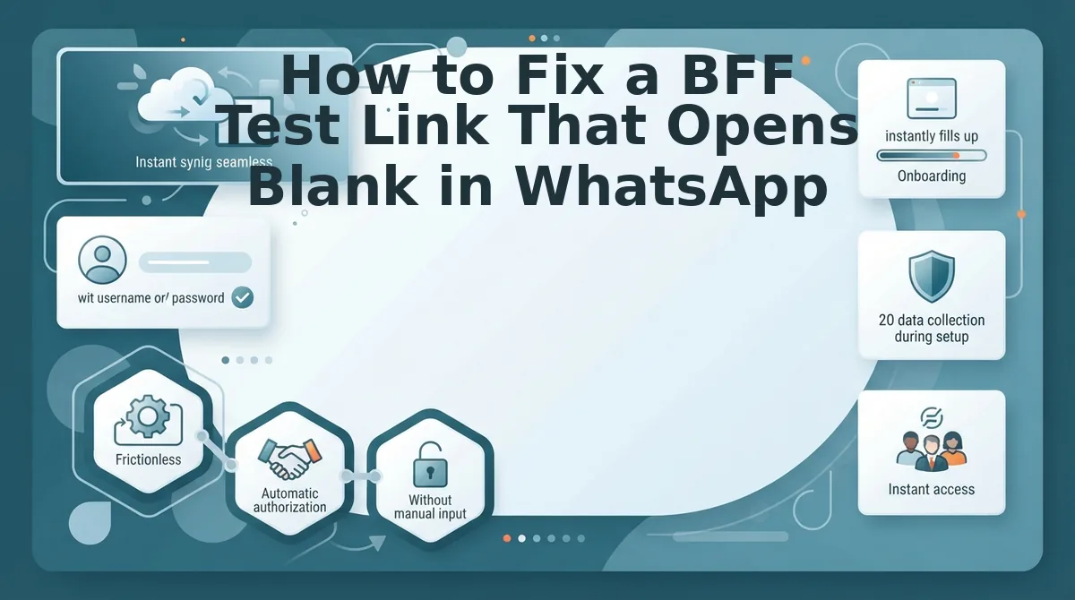 How to Fix a BFF Test Link That Opens Blank in WhatsApp