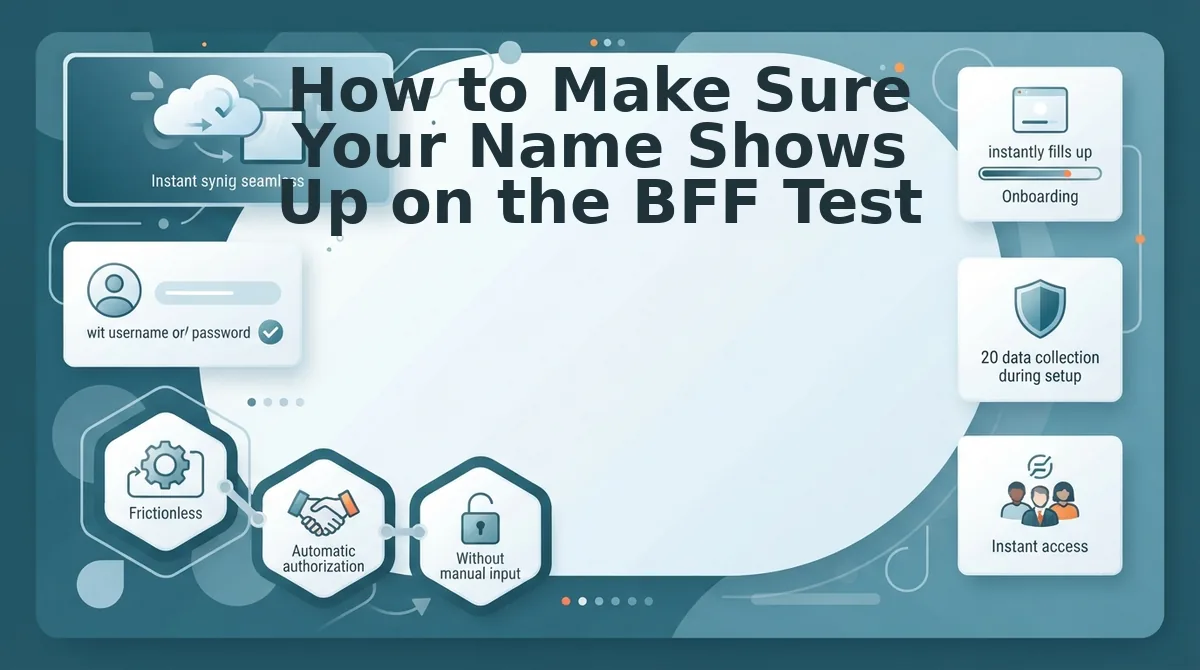 How to Make Sure Your Name Shows Up on the BFF Test