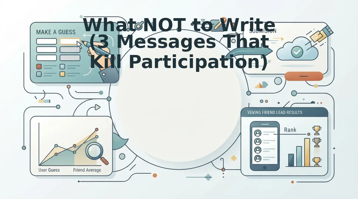 What NOT to Write (3 Messages That Kill Participation)