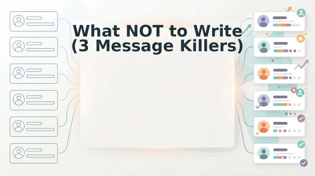 What NOT to Write (3 Message Killers)
