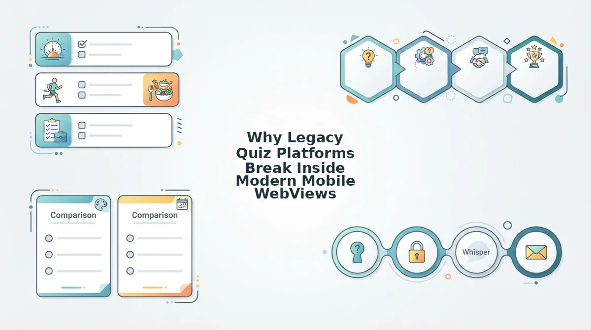 Why Legacy Quiz Platforms Break Inside Modern Mobile WebViews