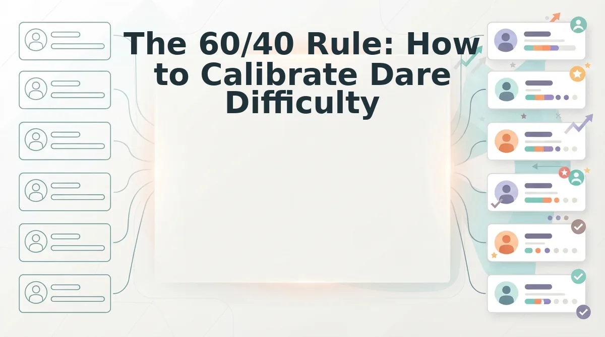 The 60/40 Rule: How to Calibrate Dare Difficulty